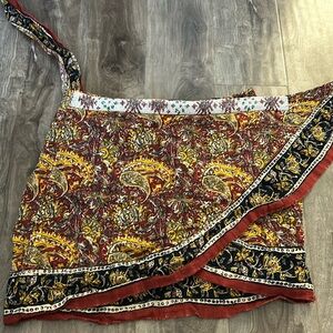 Zara Boho wrap-around skirt